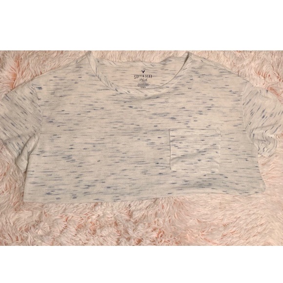 Blue and white soft and sexy tee - Picture 2 of 3